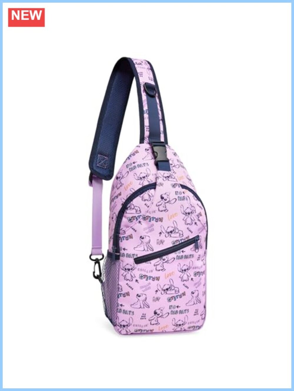 Stitch Crossbody Bag Sling Bag for Women Teens Chest Bag Travel
